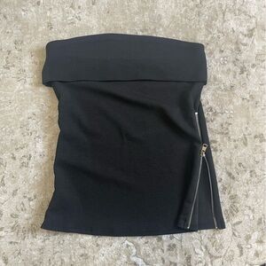 Side Zipper Tube Top